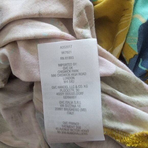 LOGO Lori Goldstein Floral Print Top. Size M. - Picture 7 of 7